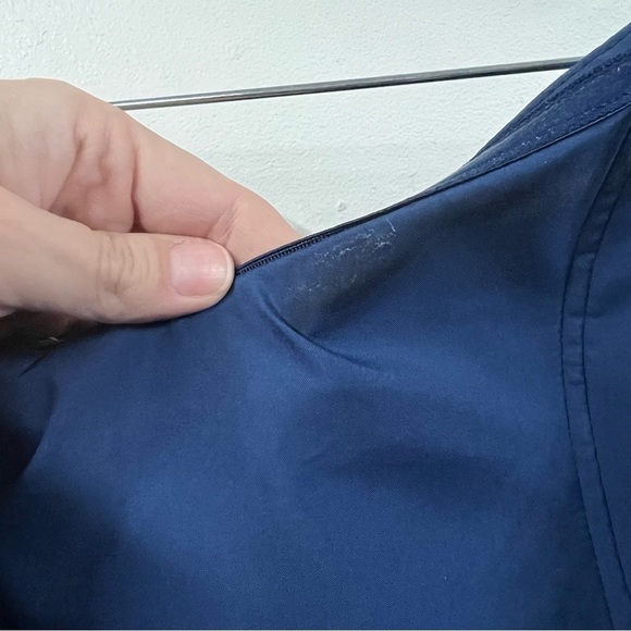 Anthropologie Hutch Tulle Navy Bowtie Midi Dress - Picture 14 of 16